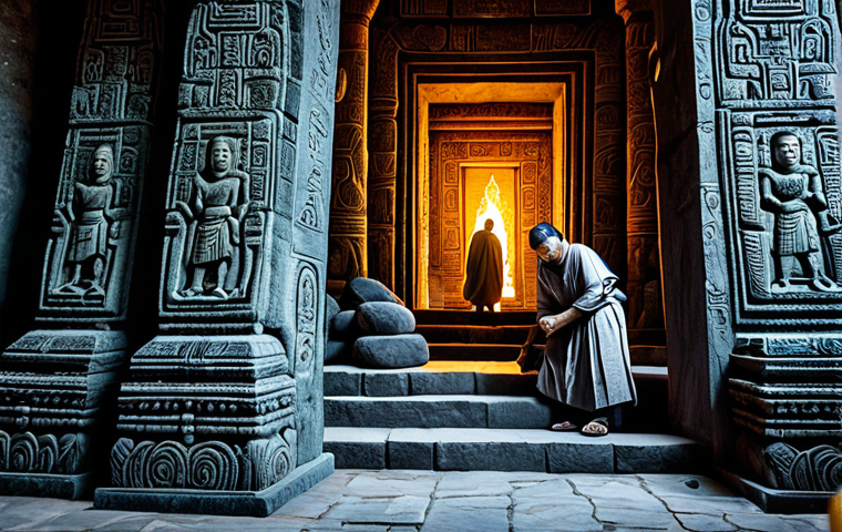 Runestone Discovery**

"A team of fully clothed adventurers in appropriate attire, exploring an ancient temple in Thailand. Intricate carvings and glowing runestones illuminate the scene. Safe for work. High detail, perfect anatomy, natural lighting, professional quality."

**